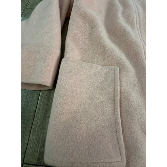 Vintage Jaywein New York Pink Long Sleeve Wool Blend Open Front Coat union made - Picture 3 of 12